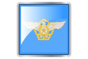 Korea Air Force Flag Square icon flag