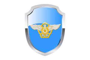 Korea Air Force Shield Logo flag