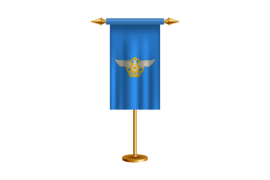 Korea Air Force Ceremonial Flag Vector Free flag