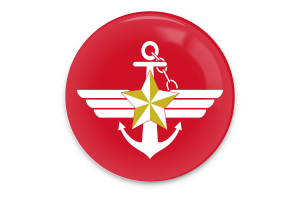 Korea Armed Forces Flag Vector Art flag