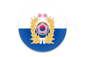 Korea Army Flag Vector Art flag