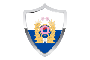 Korea Army Flag with Medieval Heater Shield flag