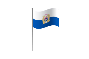 Waving Flag of Korea Army flag