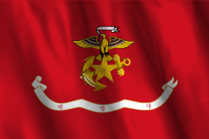 Bandera Nacional del Cuerpo de Marines de Corea flag