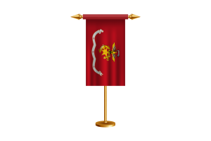 Vector libre de la bandera ceremonial del cuerpo de marina de Corea flag