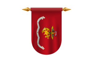 Imágenes vectoriales del emblema de la bandera del Cuerpo de Marines de Corea flag