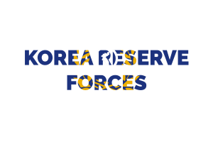 Korea Reserve Forces Text Art flag