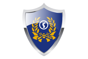 Korea Reserve Forces Flag with Medieval Heater Shield flag