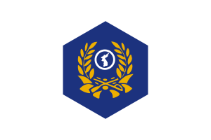 Korea Reserve Forces Flag Hexagon Shape flag