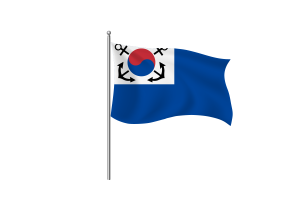 Korea Reserve Forces Flag Clipart flag
