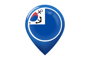 Korea Reserve Forces Flag Map Pin Icon flag