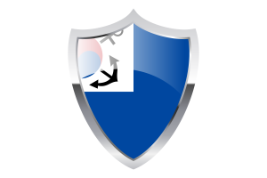 Korea Reserve Forces Flag with Medieval Heater Shield flag