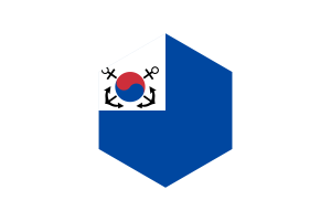 Korea Reserve Forces Flag Hexagon Shape flag