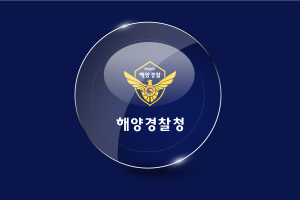 Korean Coast Guard Flag Glossy Round Button flag