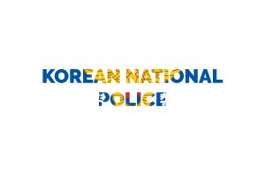 Korean National Police Agency Text Art flag