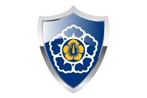 Standard of the Prime Minister of Korea Flag with Medieval Heater Shield flag