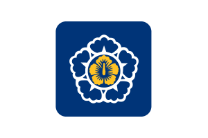 Standard of the Prime Minister of Korea Flag Square Rounded Shape flag