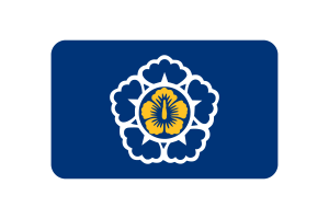 Standard of the Prime Minister of Koreaa Flag rounded Rectangle Vector Illustration flag