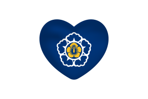 Love of Standard of the Prime Minister of Korea Heart Shape flag