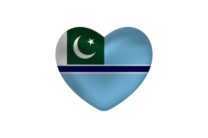 Corazón de amor de la bandera de la aviación civil flag