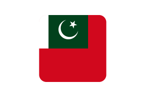 Forma quadrata arrotondata della bandiera dell'insegna civile flag