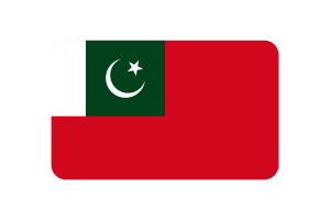 Illustrazione vettoriale della bandiera dell'insegna civile a rettangolo arrotondato flag