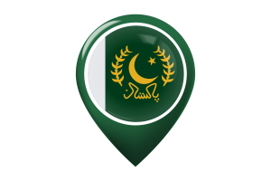 President Flag Map Pin Icon flag