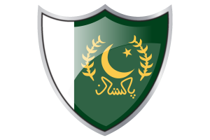 President's shield with flag flag