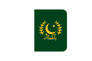 President square flag rounded shape flag