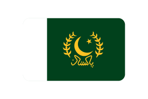 President Flag Rounded Rectangle Vector Illustration flag