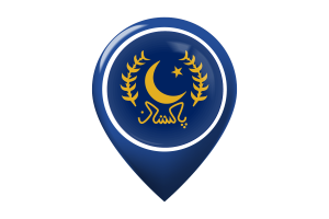 Presidential Standard Flag Map Pin Icon flag