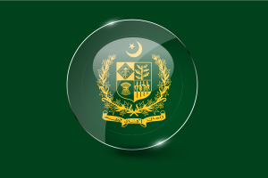 Flagge des Premierministers glänzender runder Knopf flag