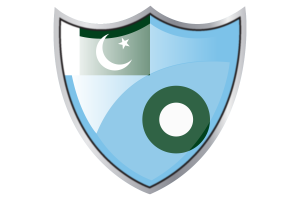 Shield with Flag of Air Force Ensign flag