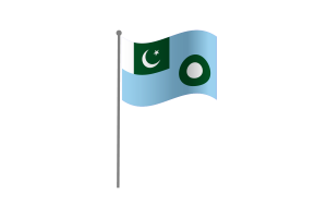 Waving Flag of Air Force Ensign flag