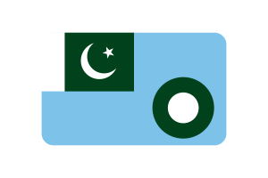 Air Force Ensign Flag rounded Rectangle Vector Illustration flag