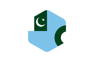 Air Force Ensign Flag Rounded Hexagon Shape flag