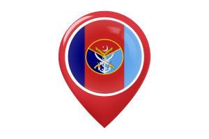 Armed forces flag map pin icon flag