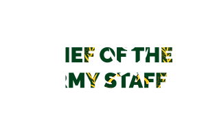 Chief of the Army Staff Text Art flag