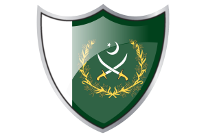 Shield with Flag of Chief of the Army Staff flag