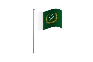 Waving Flag of Chief of the Army Staff flag