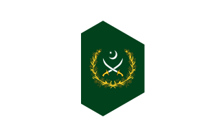 Chief of the Army Staff Flag Hexagon Shape flag