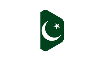 Naval Ensign Flag Rounded Hexagon Shape flag