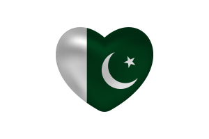 Love of Naval Ensign Heart Shape flag