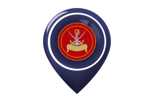 Coast Guards Flag Map Pin Icon flag