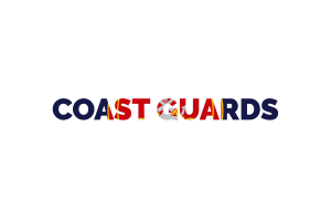 Coast Guards Text Art flag