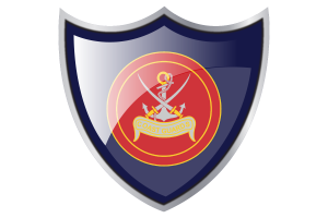 Shield with Flag of Coast Guards flag