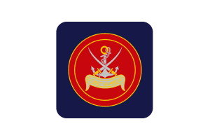 Coast Guards Flag Square Rounded Shape flag