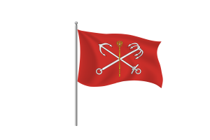 Clipart Bandiera di San Pietroburgo flag