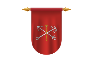 Immagini Vettoriali Emblema Bandiera di San Pietroburgo flag