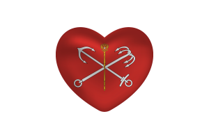 Amore per San Pietroburgo Forma Cuore flag